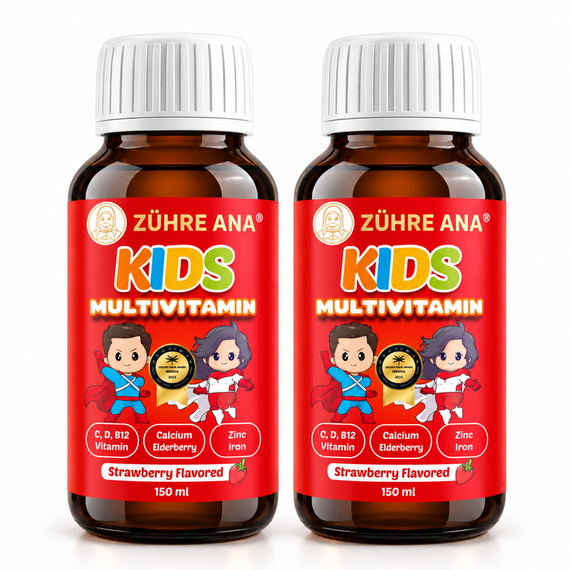 Zühre Ana Sirop Multivitaminic pentru Copii cu Aromă de Căpșuni – 150 ml