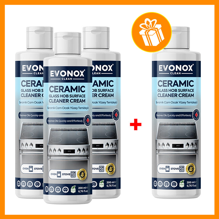 Evonox Clean Cremă pentru Curățarea Plitelor Ceramice și din Sticlă – 200 ml