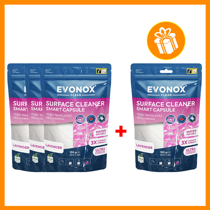 Evonox Clean Capsule Inteligentă pentru Curățarea Suprafețelor cu Parfum de Lavandă – 150 g
