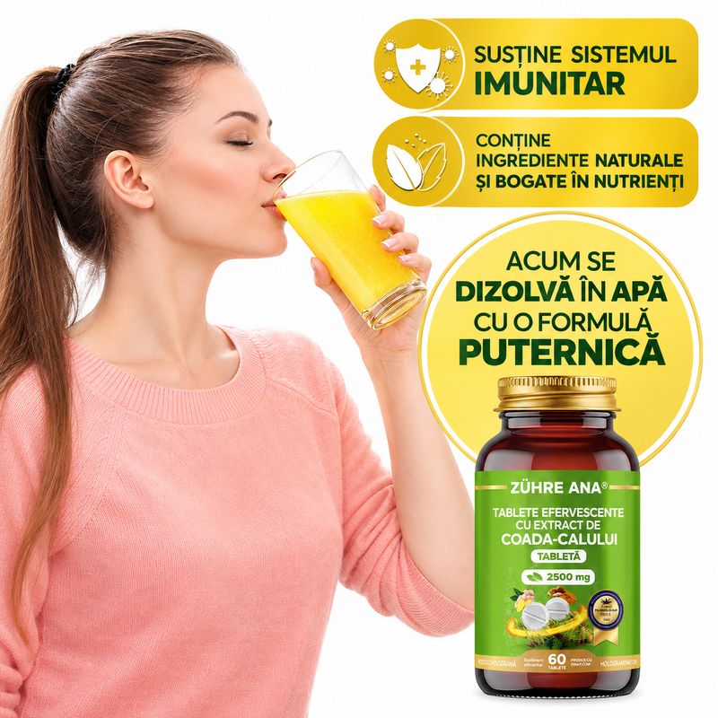 Zühre Ana Comprimate efervescente cu con de chiparos 2500 mg 60 de comprimate