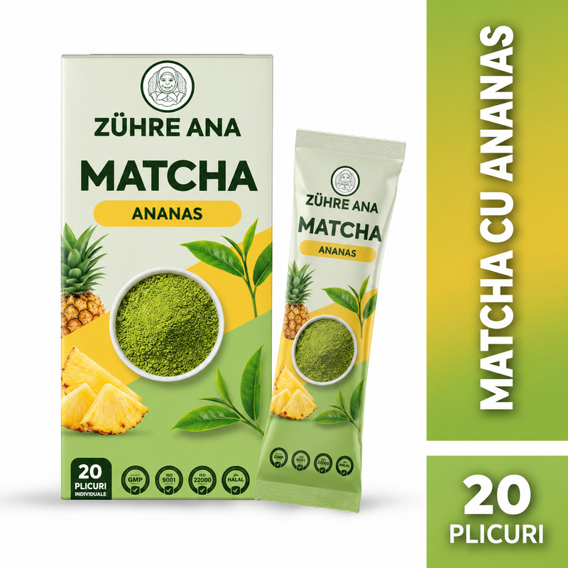 Zühre Ana Ceai Matcha cu aromă de ananas - 20 pliculețe x 8 g
