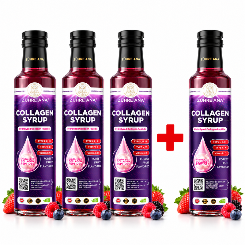 Zühre Ana Sirop de Colagen cu 5 Tipuri de Peptide de Colagen Hidrolizat – 250 ml