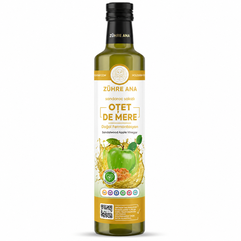 Zühre Ana Oțet De Mere Cu Rasina De Sandaloz Fermentație Naturală – 500 ml