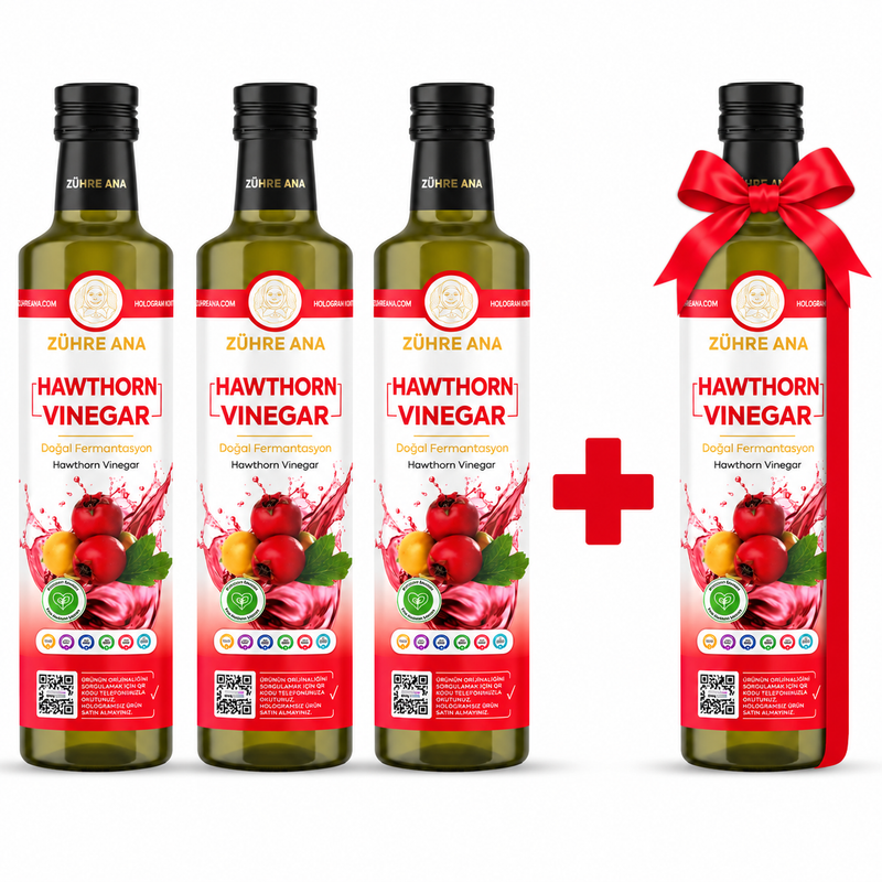 Zühre Ana Oțet de păducel, Fermentație Naturală – 500 ml