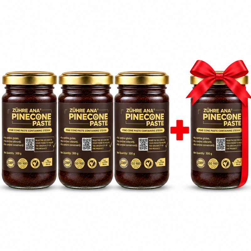 Zühre Ana Pastă de conuri de pin pentru diabetici, cu stevia. – 240 g