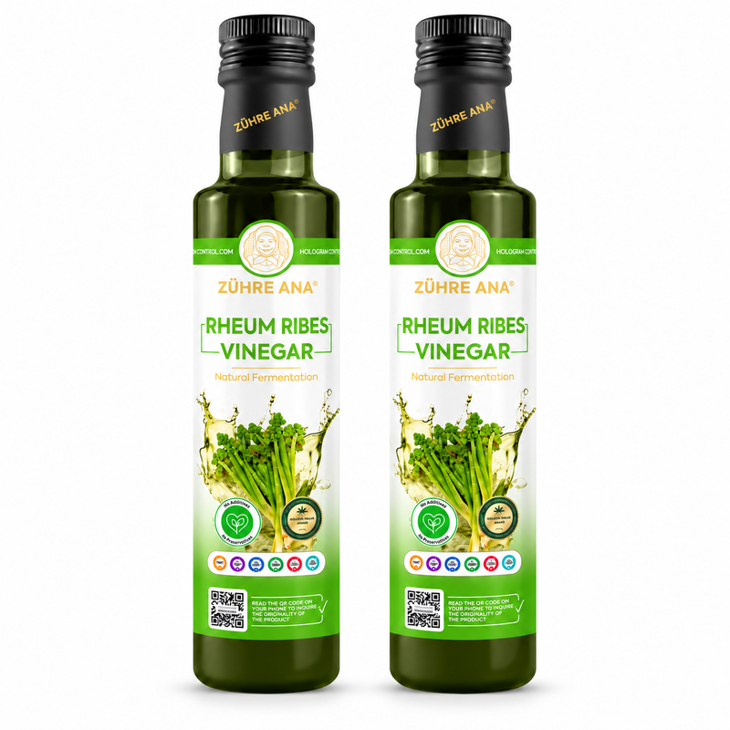 Zühre Ana Oțet din rădăcină de rubarbă Fermentat Natural – 500 ml