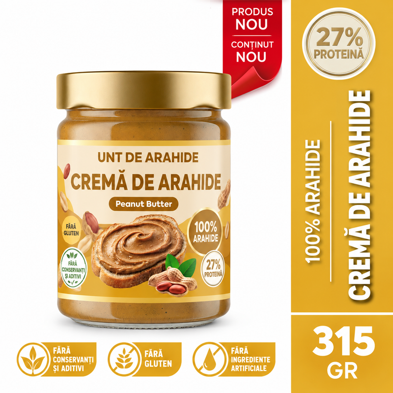 Zühre Ana Cremă de Arahide 100% Fără Zahăr Adăugat – 315 g