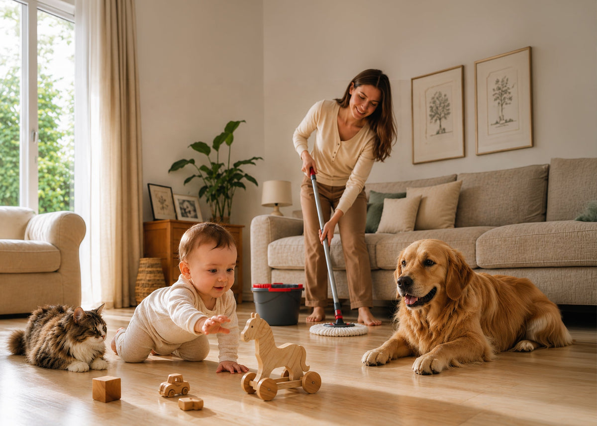 Este posibilă o curățenie sigură pentru animalele de companie și bebeluși?