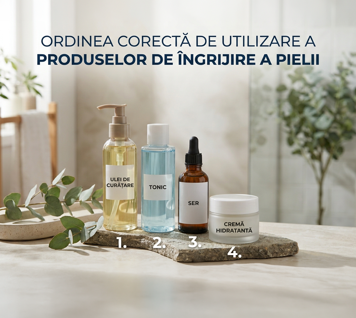 Care este ordinea corectă a produselor de îngrijire? (Ghid pentru o rutină corectă)