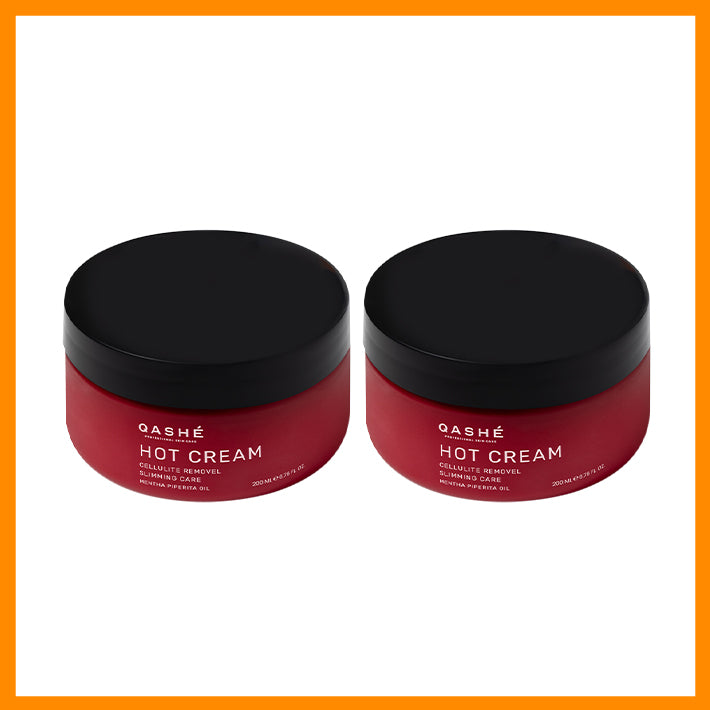 Qashé Hot Cream Cremă Termoactivă pentru Fermitatea Corpului cu Mentol – 200 ml