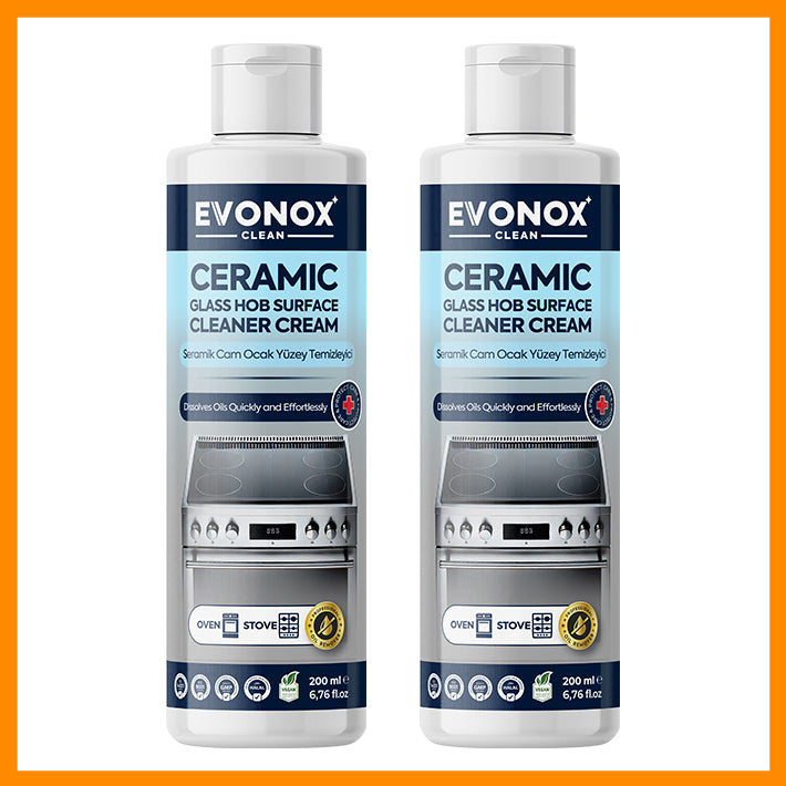 Evonox Clean Cremă pentru Curățarea Plitelor Ceramice și din Sticlă – 200 ml