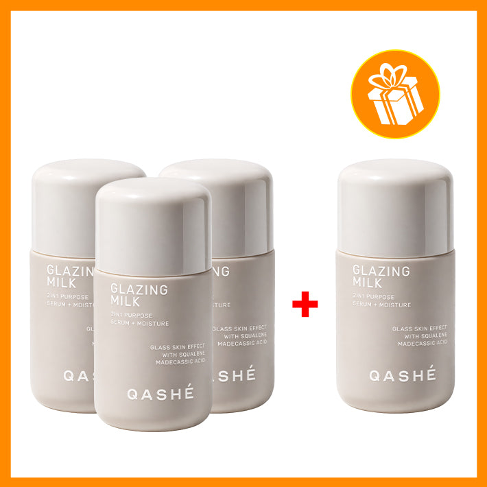 Qashé Glazing milk / Lapte hidratant 2 în 1 cu efect de iluminare – 80 ml