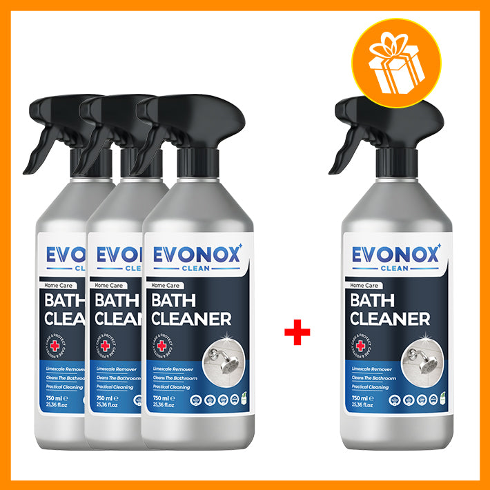 Evonox Clean Soluție de curățare și îndepărtare a calcarului pentru baie ultra-puternică, spray cu aromă de ocean – 750 ml