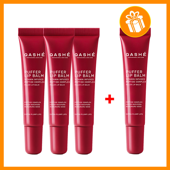 Qashé Balsam de buze Puffer 3 în 1 pentru volumizare – 15 ml