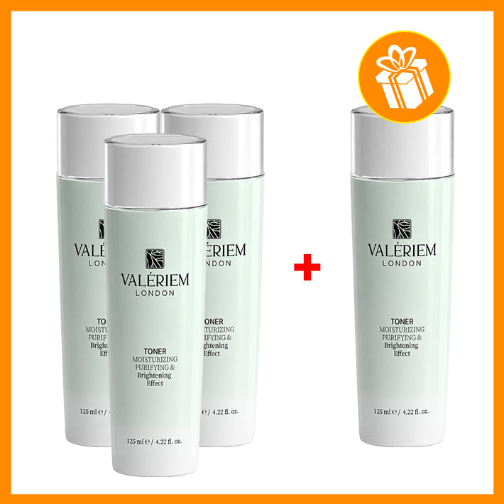 Valeriam London Loțiune tonică facială cu vitamina C și niacinamidă – Iluminatoare și hidratantă – 125 ml