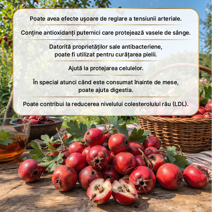 Zuhre Ana Oțet de păducel , 500 ml Fermentatie Naturala — imagine 3