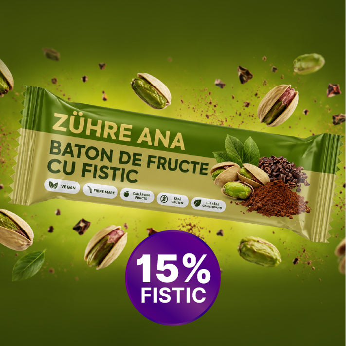 Bară cu Fructe, Fistic și Cacao 35 gr x 12 bucăți — imagine 2