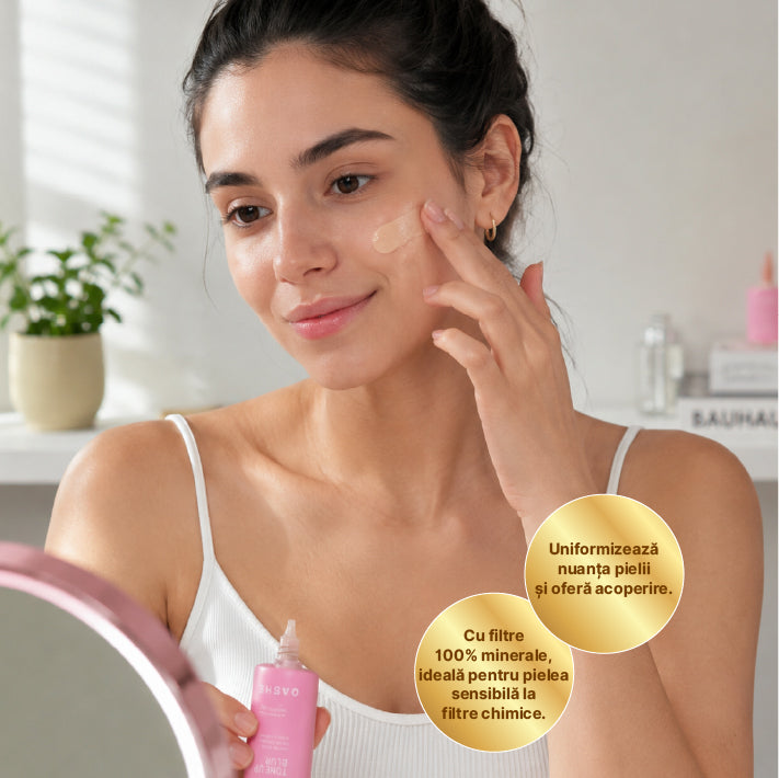 Qashé Tone Up Blur Light Cremă de Protecție Solară SPF 50+ PA++++ — imagine 4
