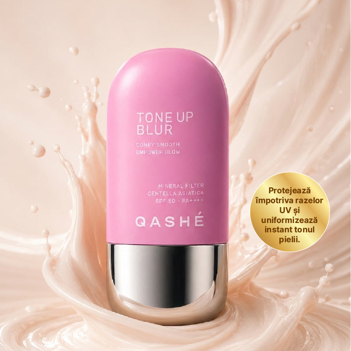 Qashé Tone Up Blur Light Cremă de Protecție Solară SPF 50+ PA++++ — imagine 3