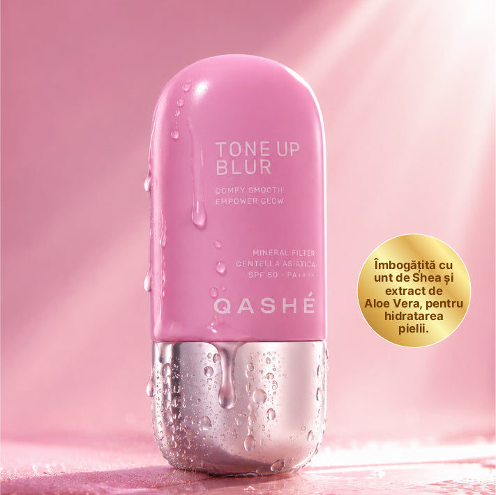 Qashé Tone Up Blur Light Cremă de Protecție Solară SPF 50+ PA++++ — imagine 2