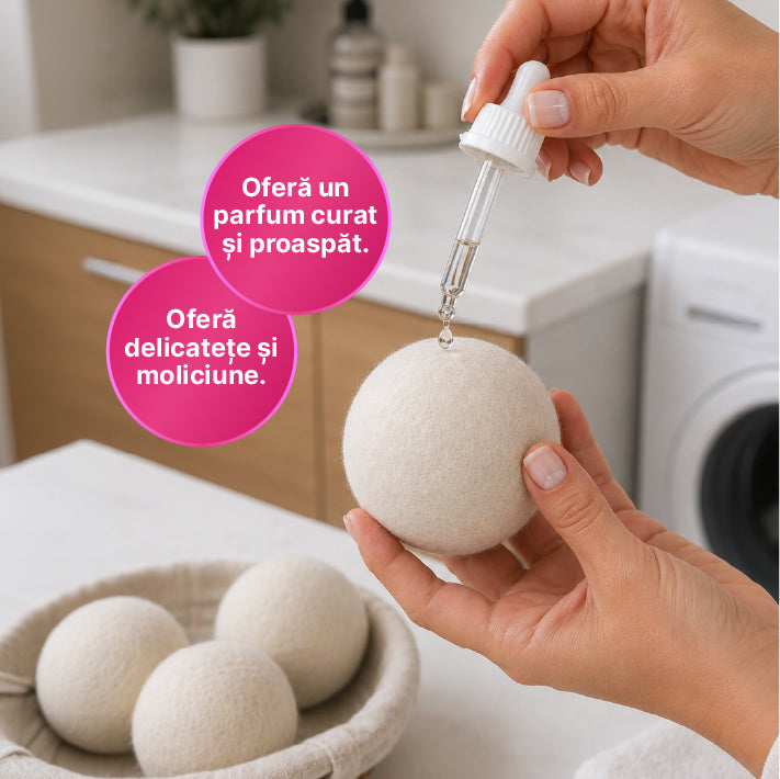Clean Esență pentru Bile de Uscare din Lână Baby Soft 30 ml — imagine 4