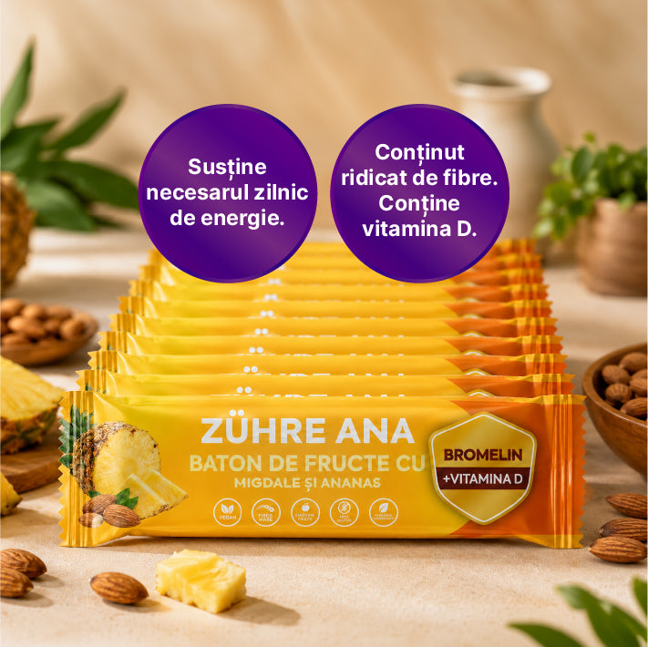 Bară cu Fructe, Migdale și Ananas 35 gr x 12 bucăți — imagine 4