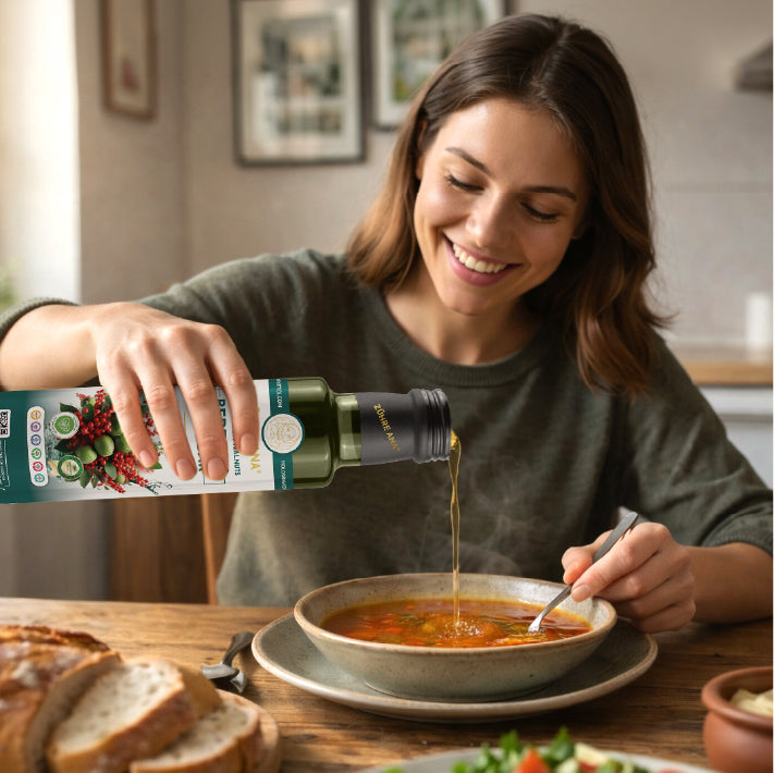 Zuhre Ana Oțet cu Berberină și Nuc Verde – Fermentație Naturală 500 ml — imagine 2