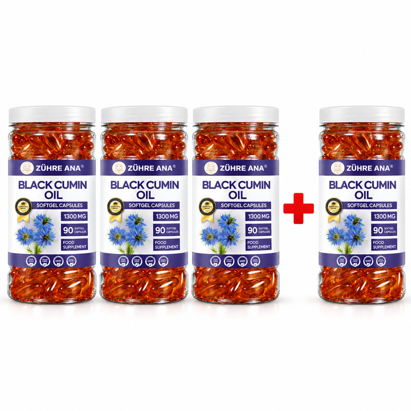 Zühre Ana -Ulei de Chimen Negru Capsule Moi 90 Bucăți – 1300 mg