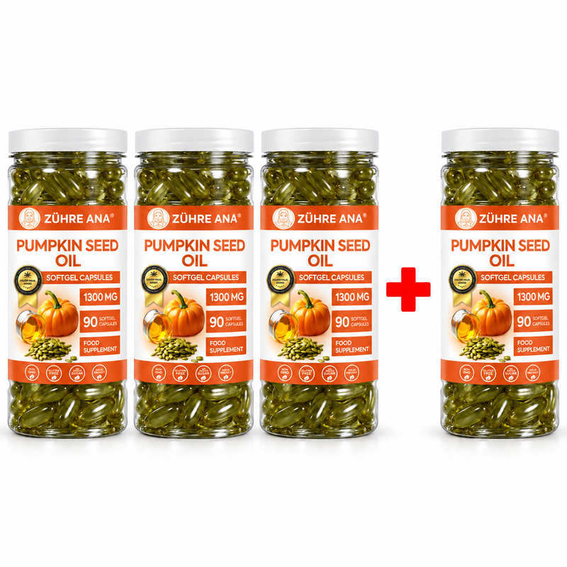 Zühre Ana Capsule Softgel cu Ulei din Semințe de Dovleac 90 Capsule – 1300 mg