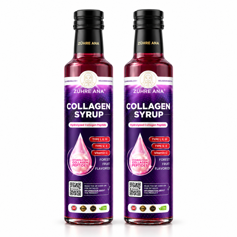 Zühre Ana Sirop de Colagen cu 5 Tipuri de Peptide de Colagen Hidrolizat – 250 ml