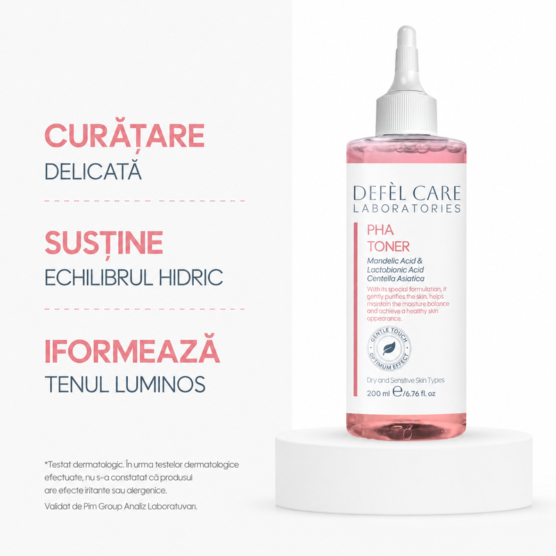 Defel Care Tonic Facial PHA – format de călătorie – 50 ml