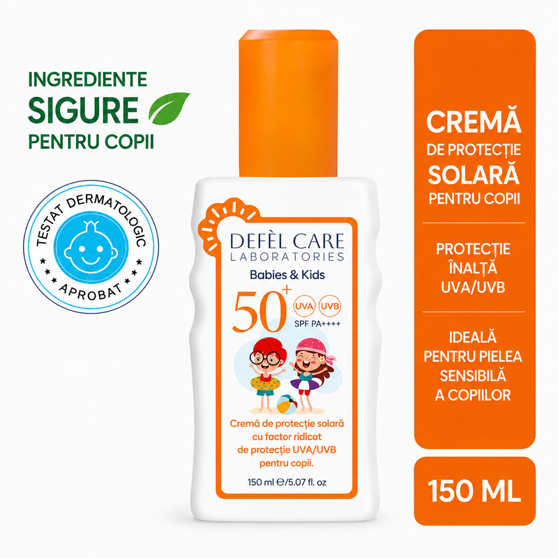 Defel Care Cremă Protecție Solară pentru Copii – 150 ml