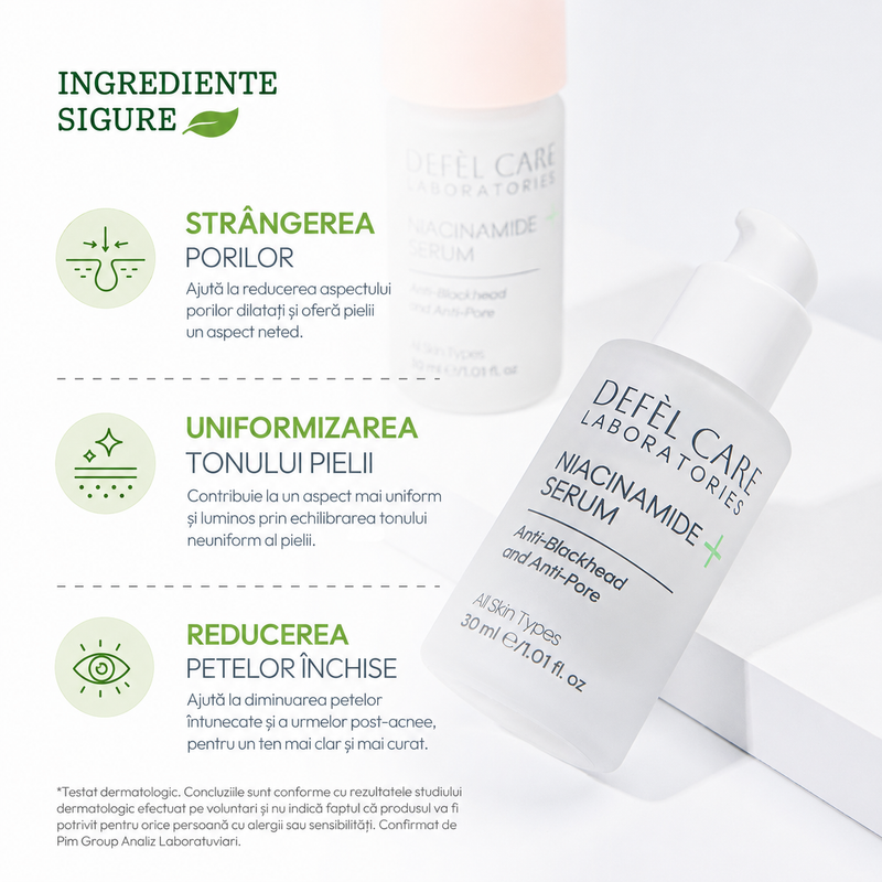Defel Care Ser cu Niacinamidă – 30 ml