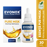 Evonox Clean Esență pentru Bile de Uscare din Lână Pure Musk – 30 ml