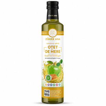 Zühre Ana Oțet De Mere Cu Rasina De Sandaloz Fermentație Naturală – 500 ml