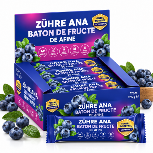 Zühre Ana Bară cu Fructe și Afine – 35 g × 12 bucăți