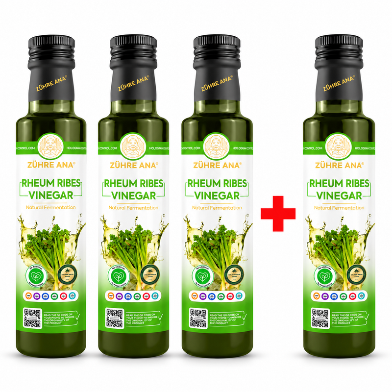 Zühre Ana Oțet din rădăcină de rubarbă Fermentat Natural – 500 ml