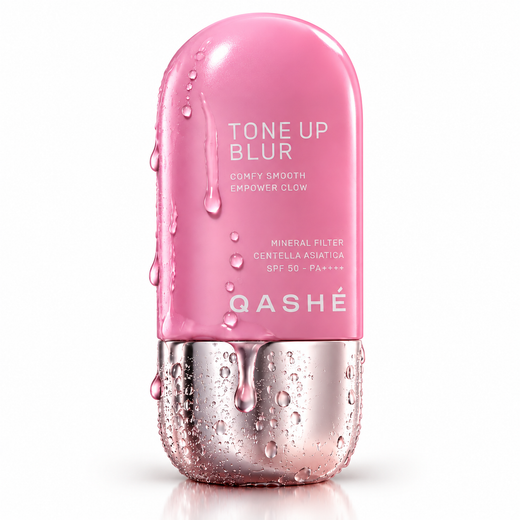 Qashé  Tone Up Blur Light Cremă de Protecție Solară SPF 50+ PA++++ - 50 ml