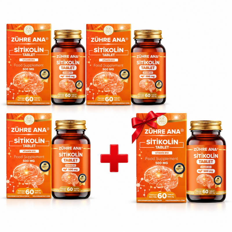 Zühre Ana Citicolină și Vitamina B12 Supliment Alimentar - 60 Tablete