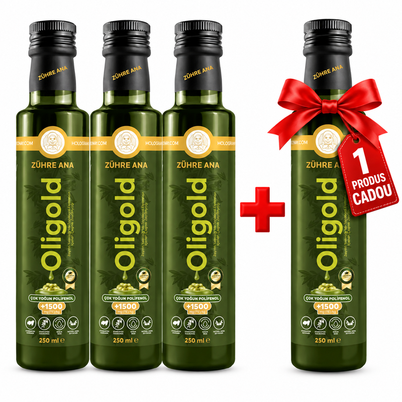 Zühre Ana Oligold Ulei de Măsline Extravirgin cu Conținut Ultra-Ridicat de Polifenoli 1500 – 250 ml