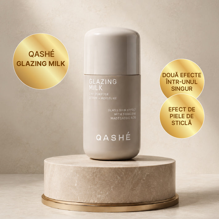 Qashé Glazing milk / Lapte hidratant 2in1 cu efect de iluminare 80ml