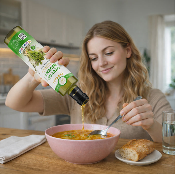 Oțet din Rădăcină de Rubarbă Sălbatică Fermentat 500 ml — imagine 2