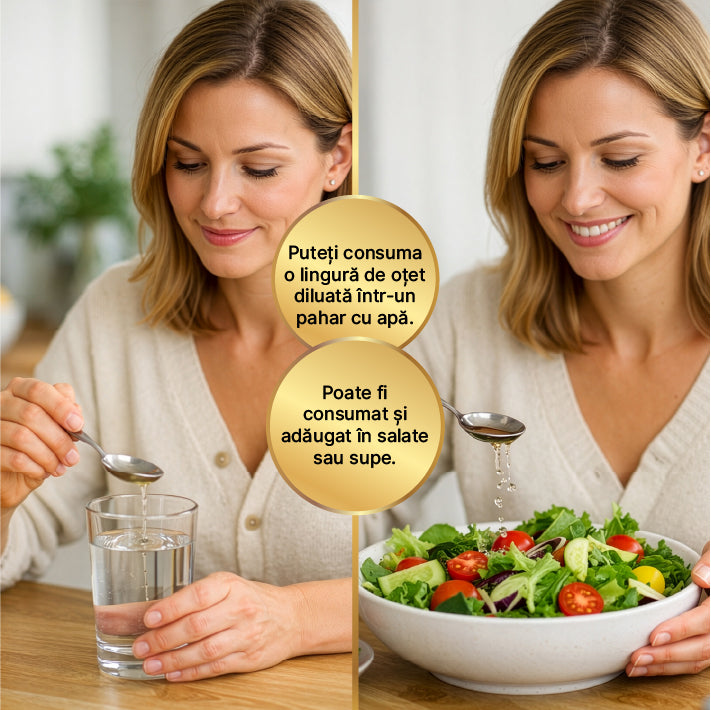 Oțet din Rădăcină de Rubarbă Sălbatică Fermentat 500 ml — imagine 4