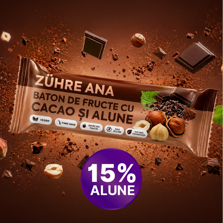 Bară cu Fructe, Cacao și Alune  35 gr x 12 bucăți — imagine 2