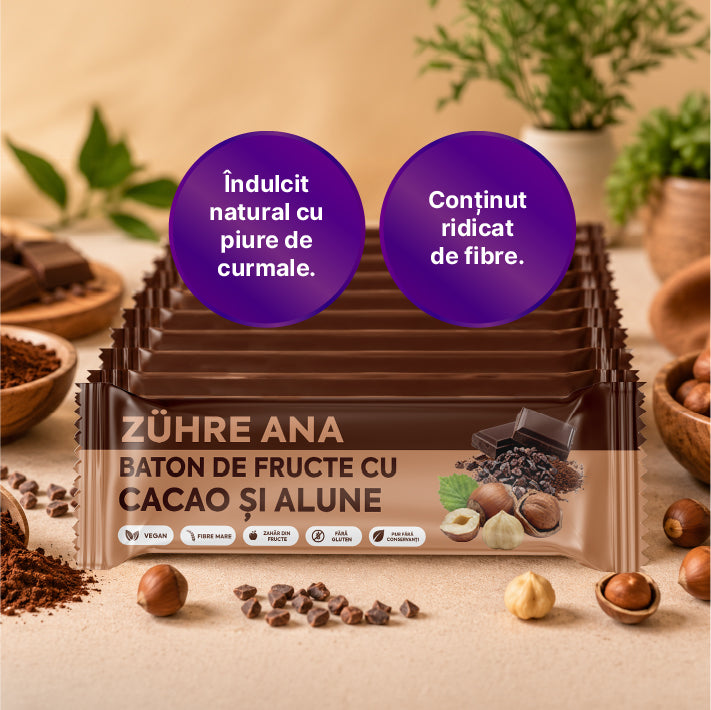 Bară cu Fructe, Cacao și Alune  35 gr x 12 bucăți — imagine 4