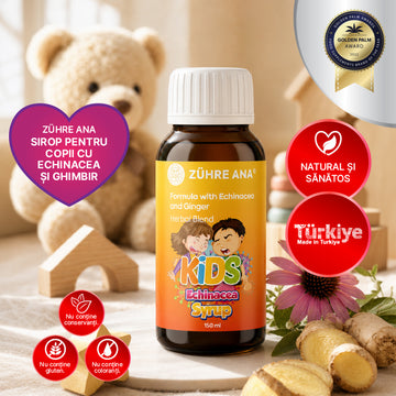 Sirop de echinacea și ghimbir pentru copii 150 ml