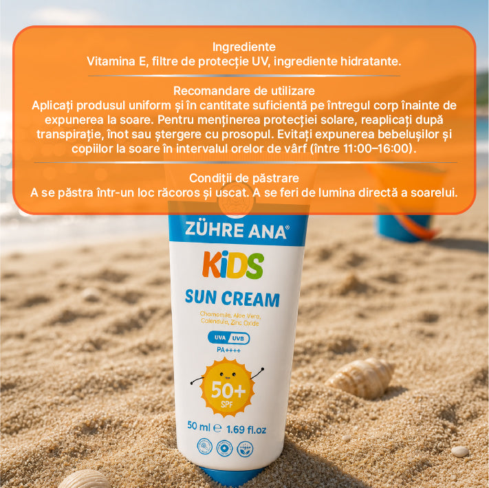 Zühre Ana Cremă Solară pentru Copii SPF 50+ UVA/UVB - 50 ml