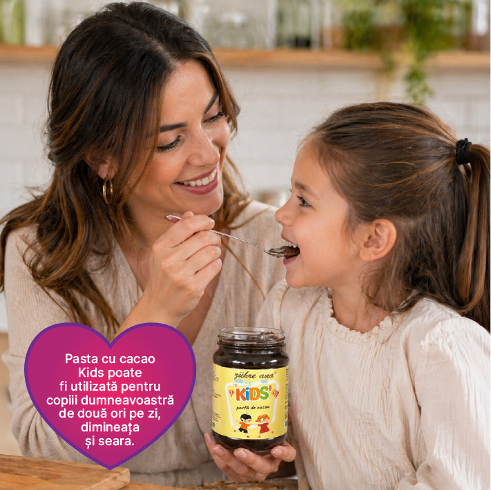 Zuhre Ana Kids – Pastă de Cacao pentru Copii, 240 gr cu Vitamina C, Zinc și Calciu – Fără conservanți — imagine 2