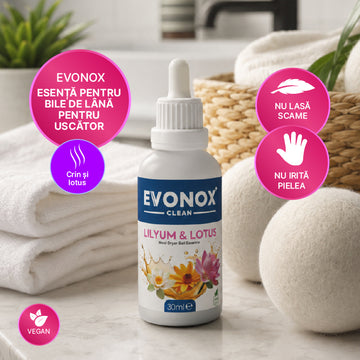 Clean Esență pentru Bile de Uscare din Lână Lilyum Lotus 30 ml