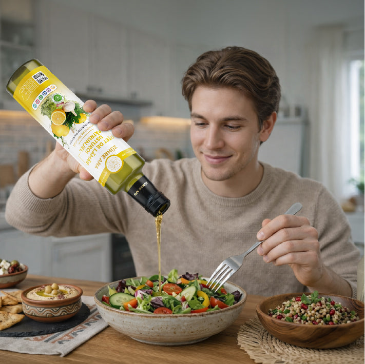 Oțet de Lămâie Usturoi și Pătrunjel Fermentație Naturală 500 ml — imagine 2